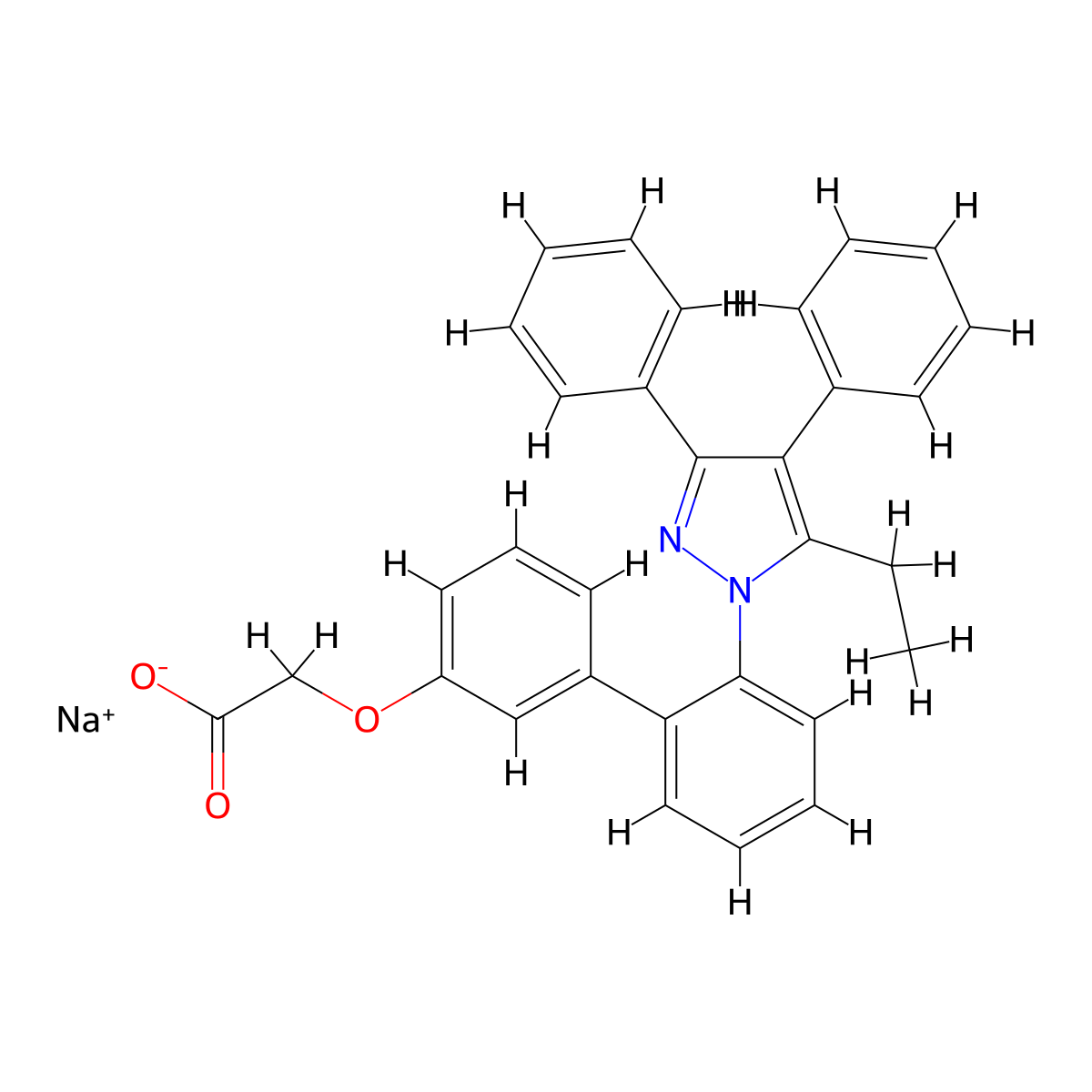 BMS-309403 sodium molecular structure, CAS 2802523-05-1