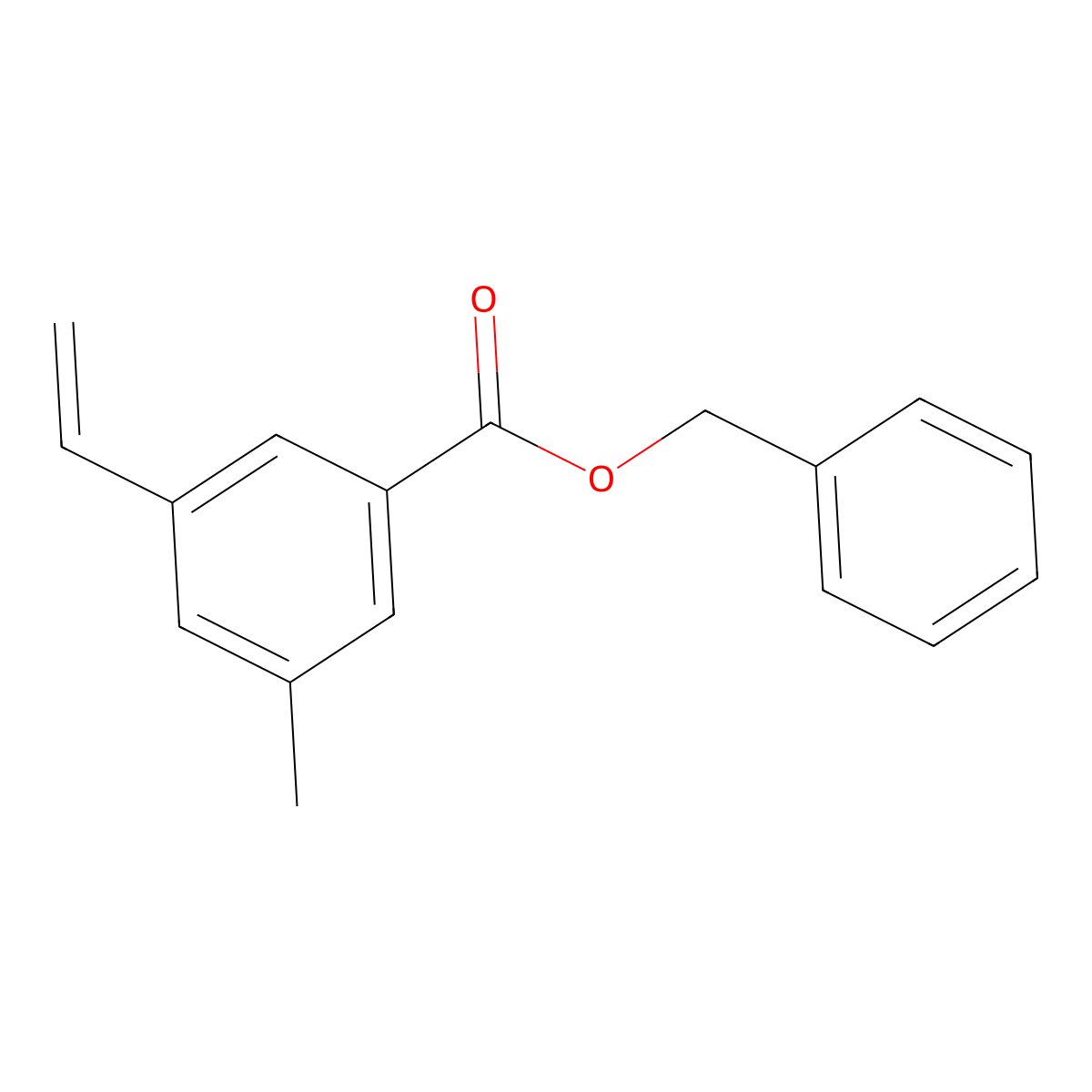 Benzyl 3-methyl-5-vinylbenzoate molecular structure, CAS 2802575-14-8