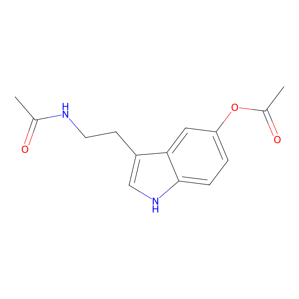 3-(2-acetamidoethyl)-1H-indol-5-yl acetate molecular structure, CAS 28026-16-6