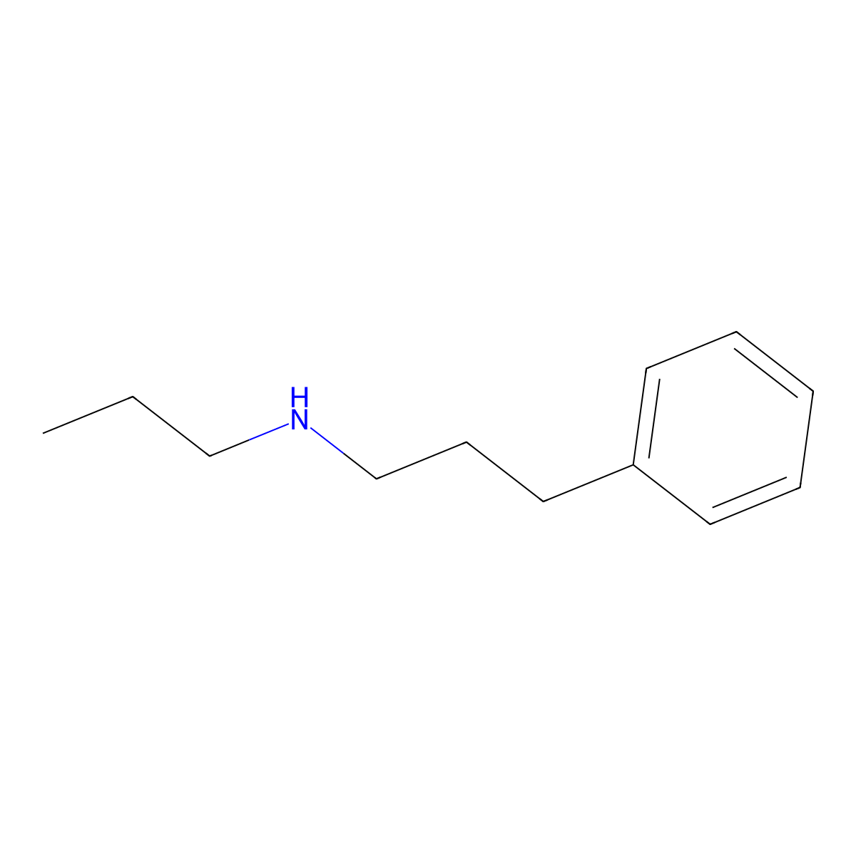 (3-Phenylpropyl)(propyl)amine molecular structure, CAS 28031-50-7