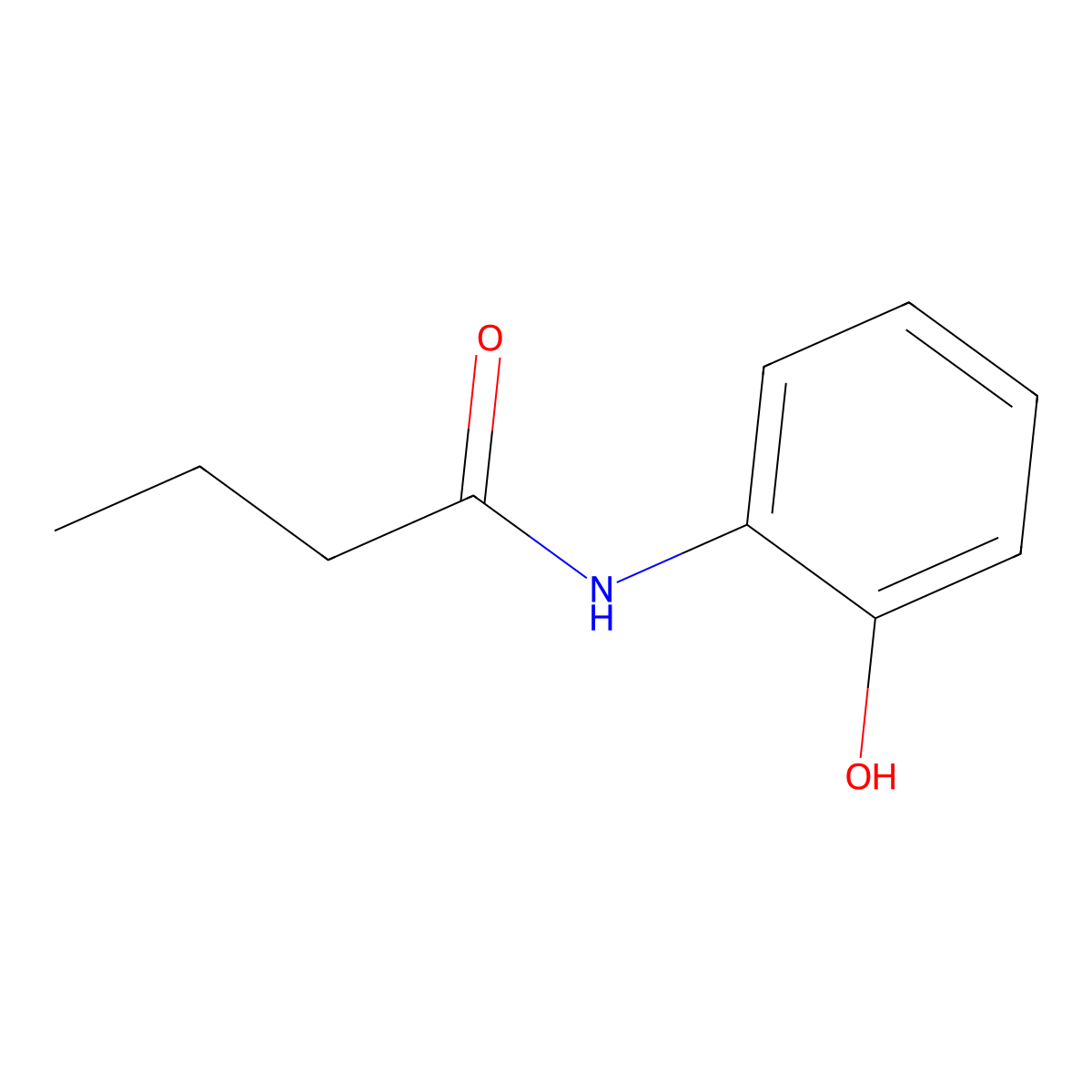 Butyranilide, 2'-hydroxy- molecular structure, CAS 28033-54-7