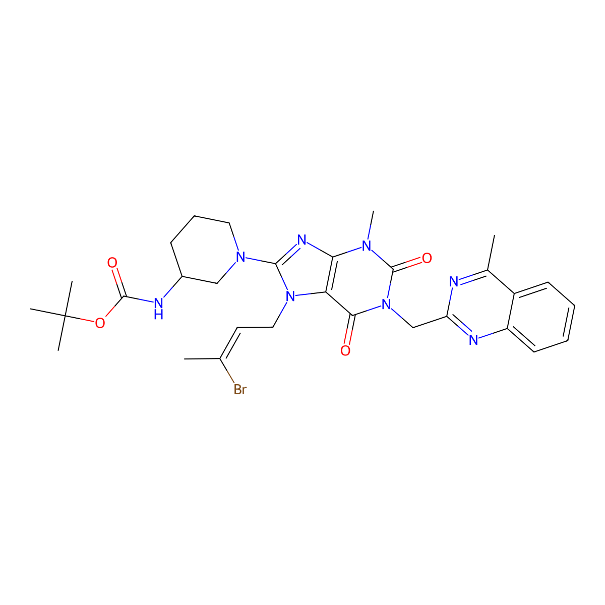Linagliptin Impurity 114 molecular structure, CAS 2803372-57-6