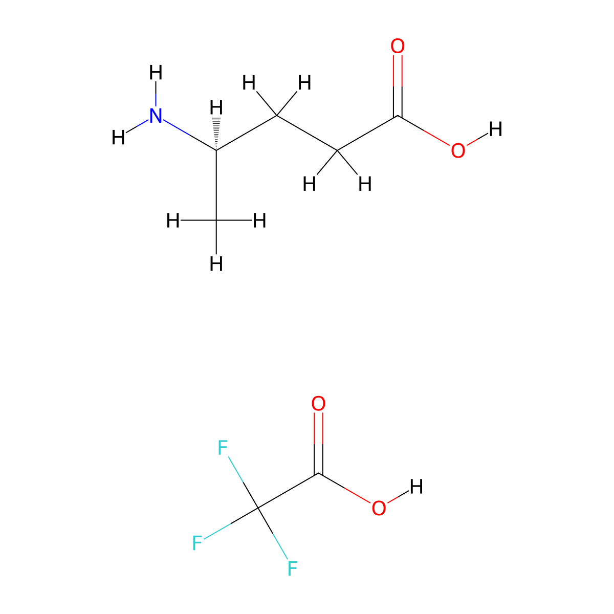 (4R)-4-aminopentanoic acid;2,2,2-trifluoroacetic acid molecular structure, CAS 2803372-62-3