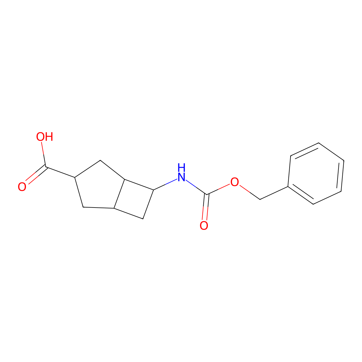 rac-(1R,3S,5R,6S)-6-{[(benzyloxy)carbonyl]amino}bicyclo[3.2.0]heptane-3-carboxylic acid molecular structure, CAS 2803375-04-2