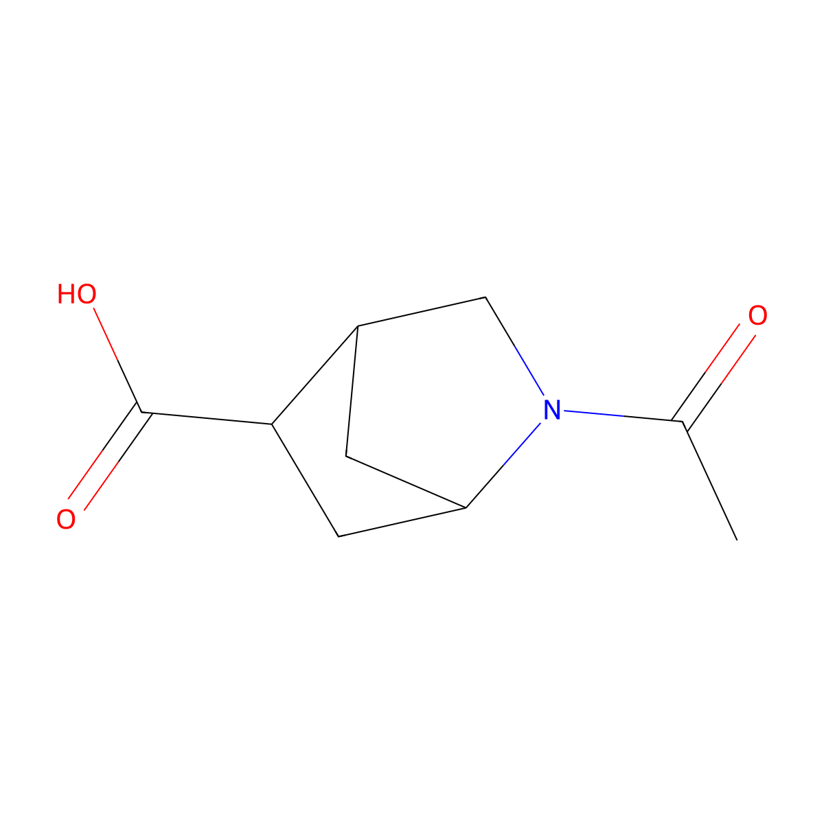 (1S,4R,5R)-2-acetyl-2-azabicyclo[2.2.1]heptane-5-carboxylic acid molecular structure, CAS 2803376-67-0