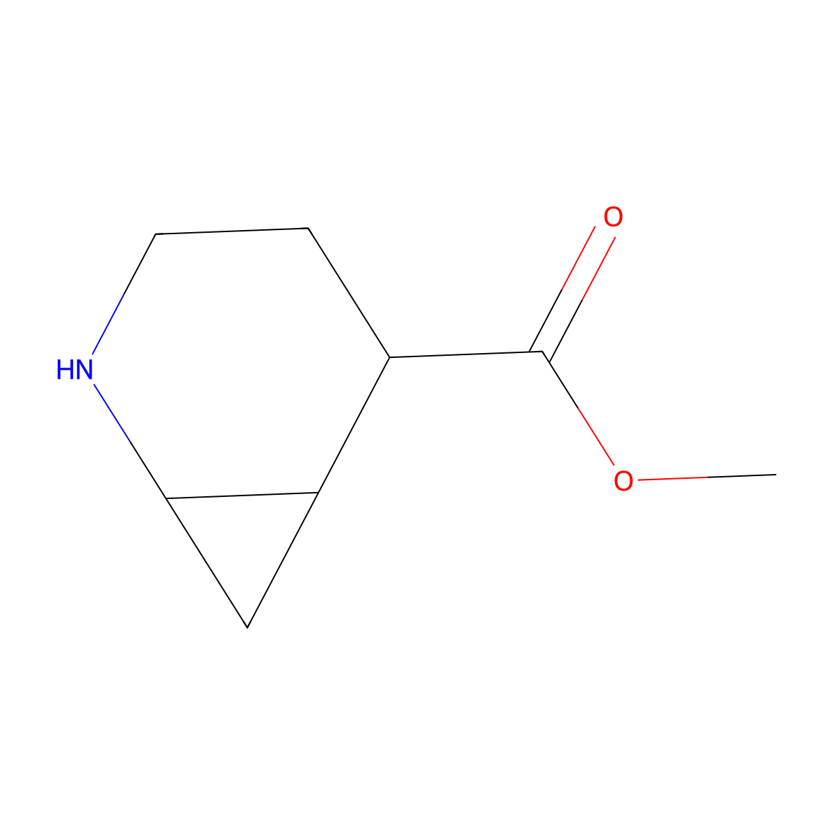 rac-methyl (1R,5R,6R)-2-azabicyclo[4.1.0]heptane-5-carboxylate molecular structure, CAS 2803376-91-0