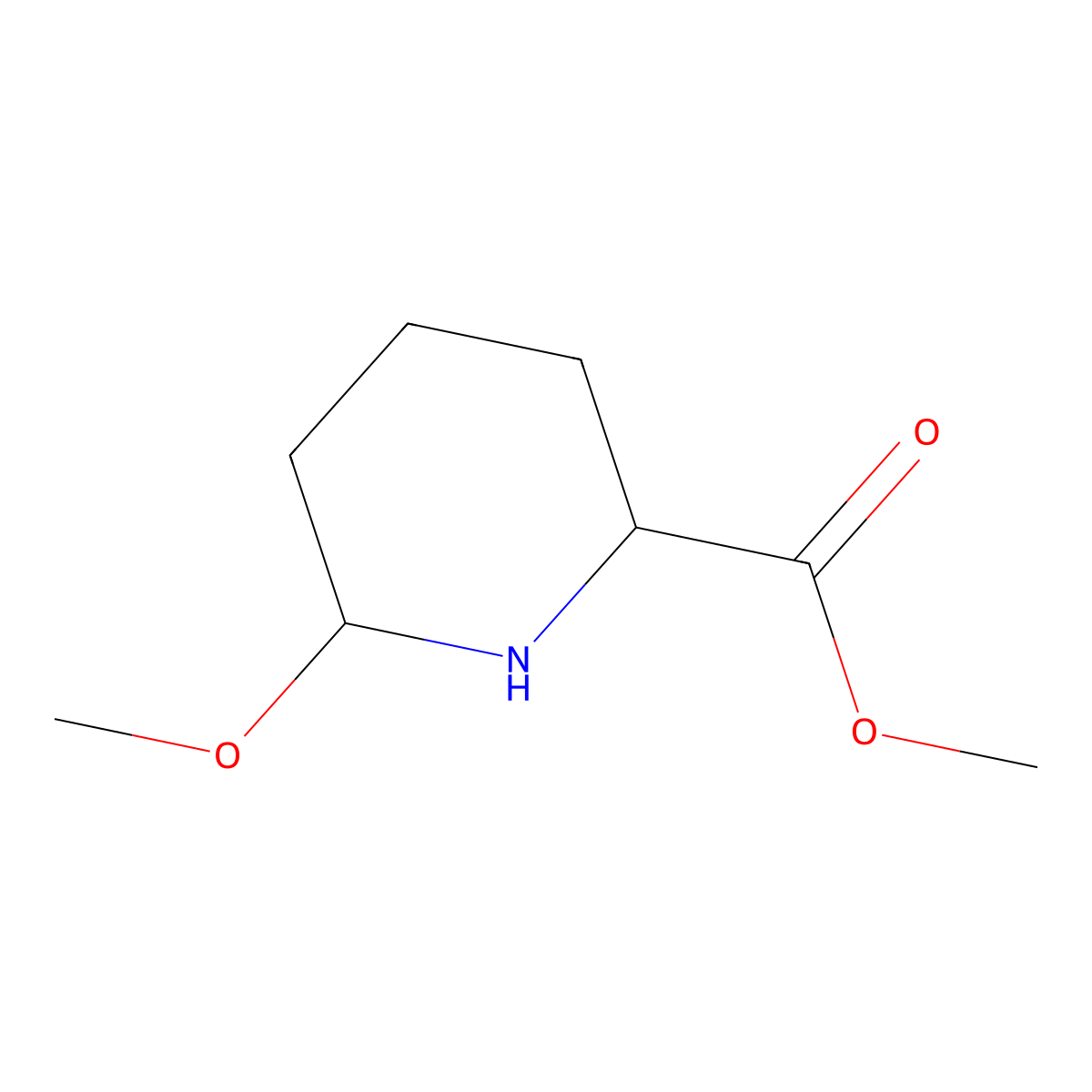 rac-methyl (2R,6R)-6-methoxypiperidine-2-carboxylate molecular structure, CAS 2803405-61-8