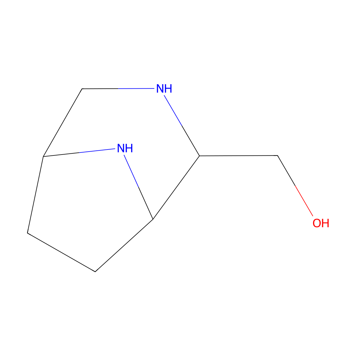 rac-[(1R,2R,5S)-3,8-diazabicyclo[3.2.1]octan-2-yl]methanol molecular structure, CAS 2803411-36-9