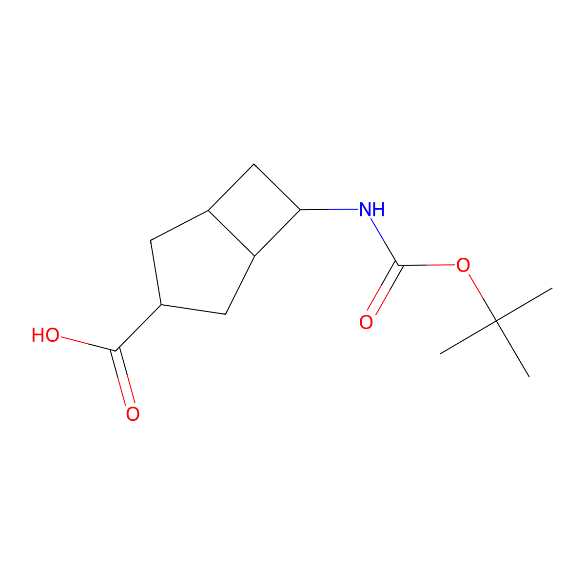 rac-(1R,3S,5R,6S)-6-{[(tert-butoxy)carbonyl]amino}bicyclo[3.2.0]heptane-3-carboxylic acid molecular structure, CAS 2803414-73-3