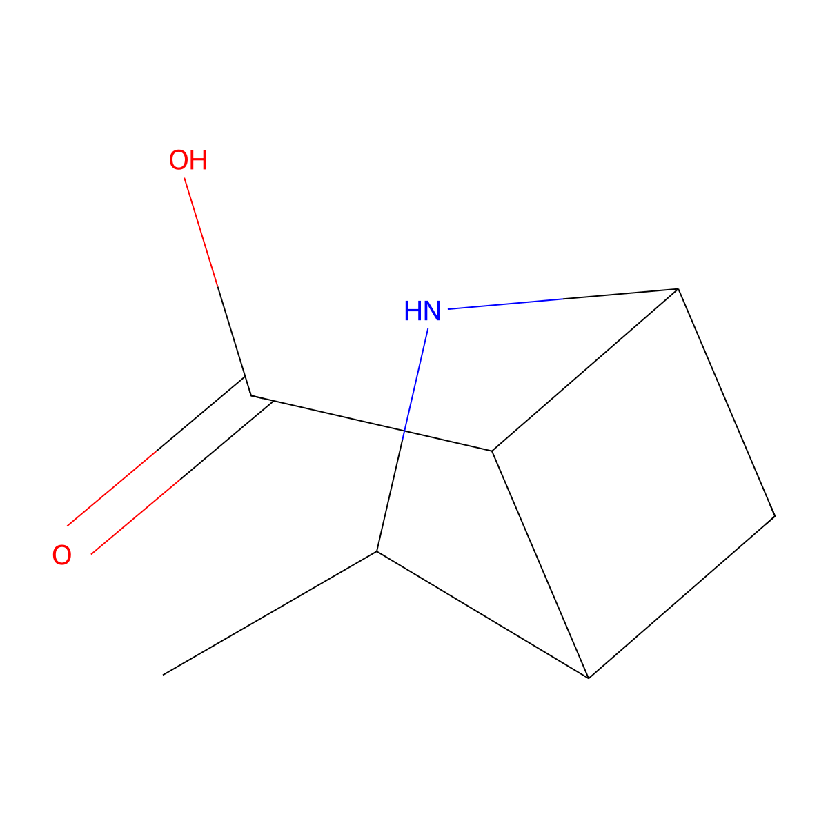 rac-(1R,3R,4S,5S)-3-methyl-2-azabicyclo[2.1.1]hexane-5-carboxylic acid molecular structure, CAS 2803417-20-9