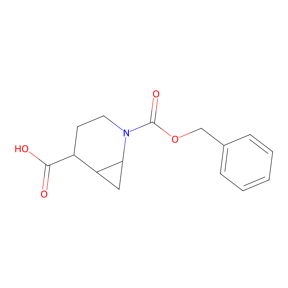 rac-(1R,5R,6R)-2-[(benzyloxy)carbonyl]-2-azabicyclo[4.1.0]heptane-5-carboxylic acid molecular structure, CAS 2803419-77-2