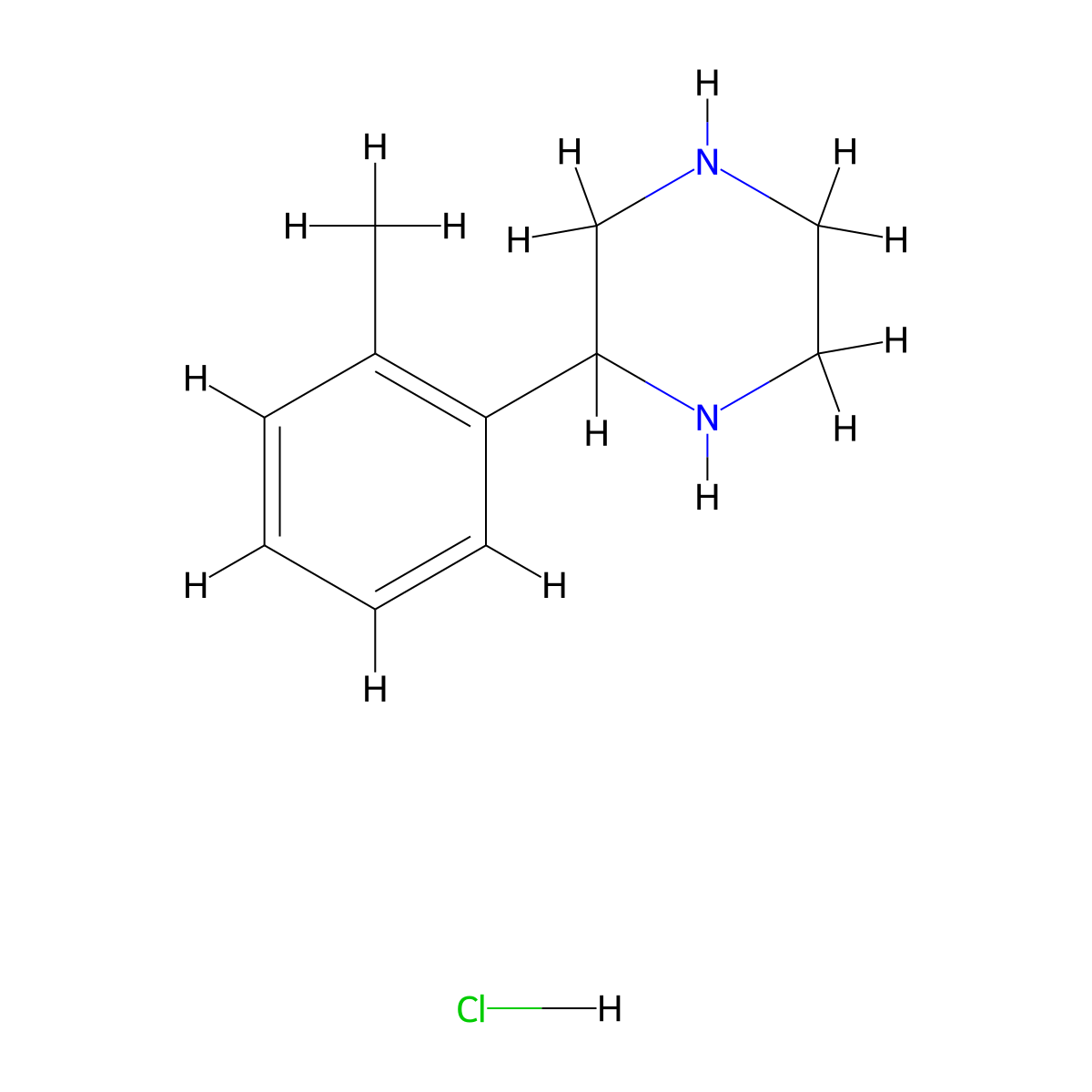 2-(O-Tolyl)piperazine hydrochloride molecular structure, CAS 2803452-09-5