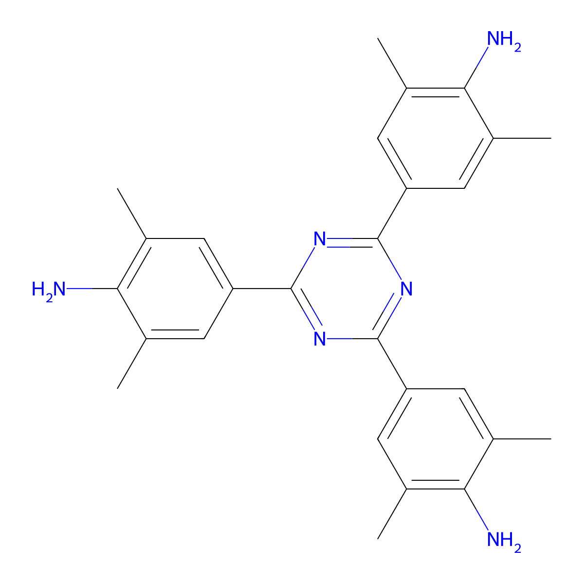 4,4',4''-(1,3,5-Triazine-2,4,6-triyl)tris(2,6-dimethylaniline) molecular structure, CAS 2803456-24-6