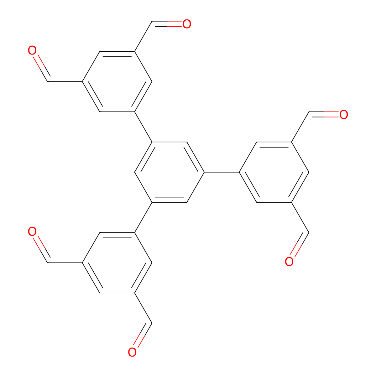 5'-(3,5-Diformylphenyl)-[1,1':3',1''-terphenyl]-3,3'',5,5''-tetracarbaldehyde molecular structure, CAS 2803456-76-8