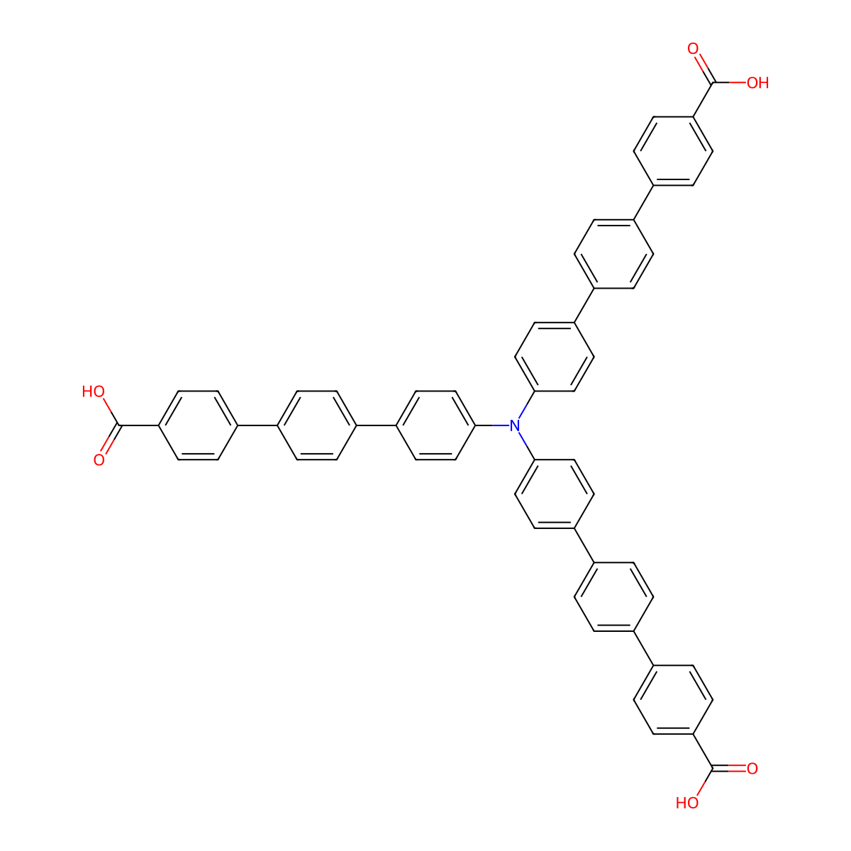 4'',4''''',4''''''''-Nitrilotris(([1,1':4',1''-terphenyl]-4-carboxylic acid)) molecular structure, CAS 2803456-96-2