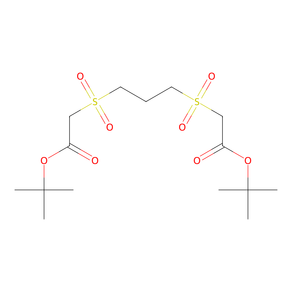 Di-tert-Butyl 2,2'-(propane-1,3-diyldisulfonyl)diacetate molecular structure, CAS 2803457-02-3