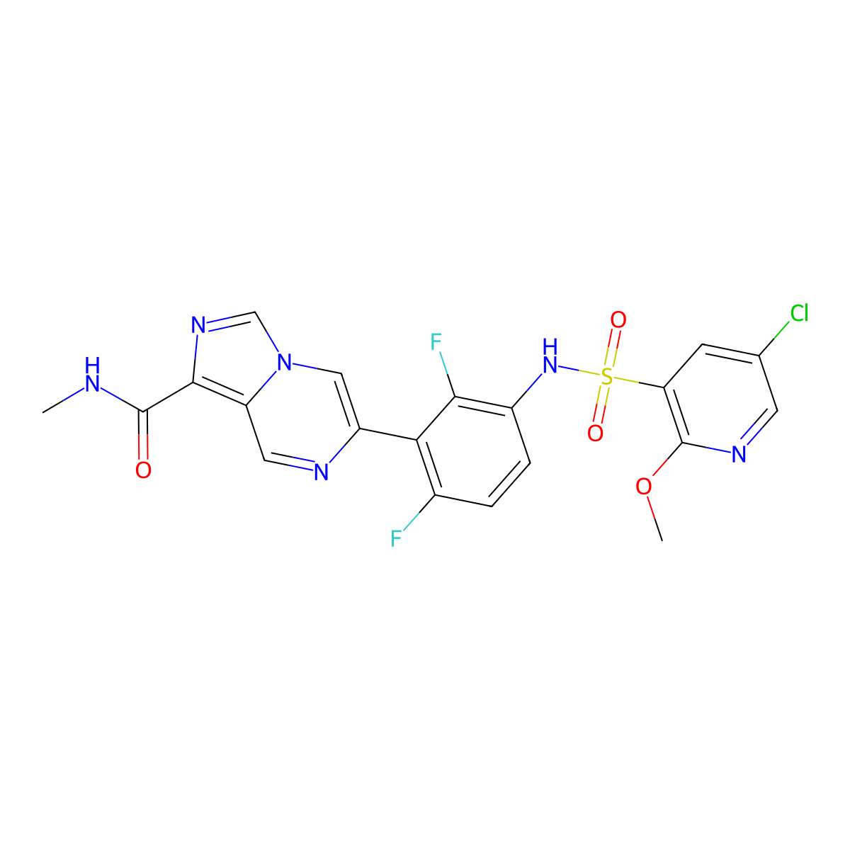 Hibercell GCN2 inhibitor HC-7366 molecular structure, CAS 2803470-63-3