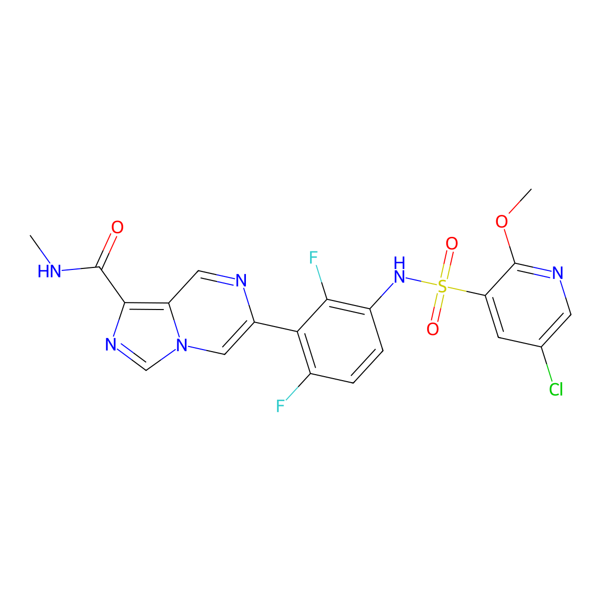 Hibercell GCN2 inhibitor HC-7366 molecular structure, CAS 2803470-63-3