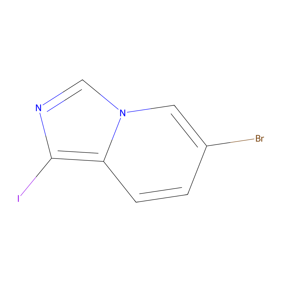 6-Bromo-1-iodoimidazo[1,5-a]pyridine molecular structure, CAS 2803472-73-1