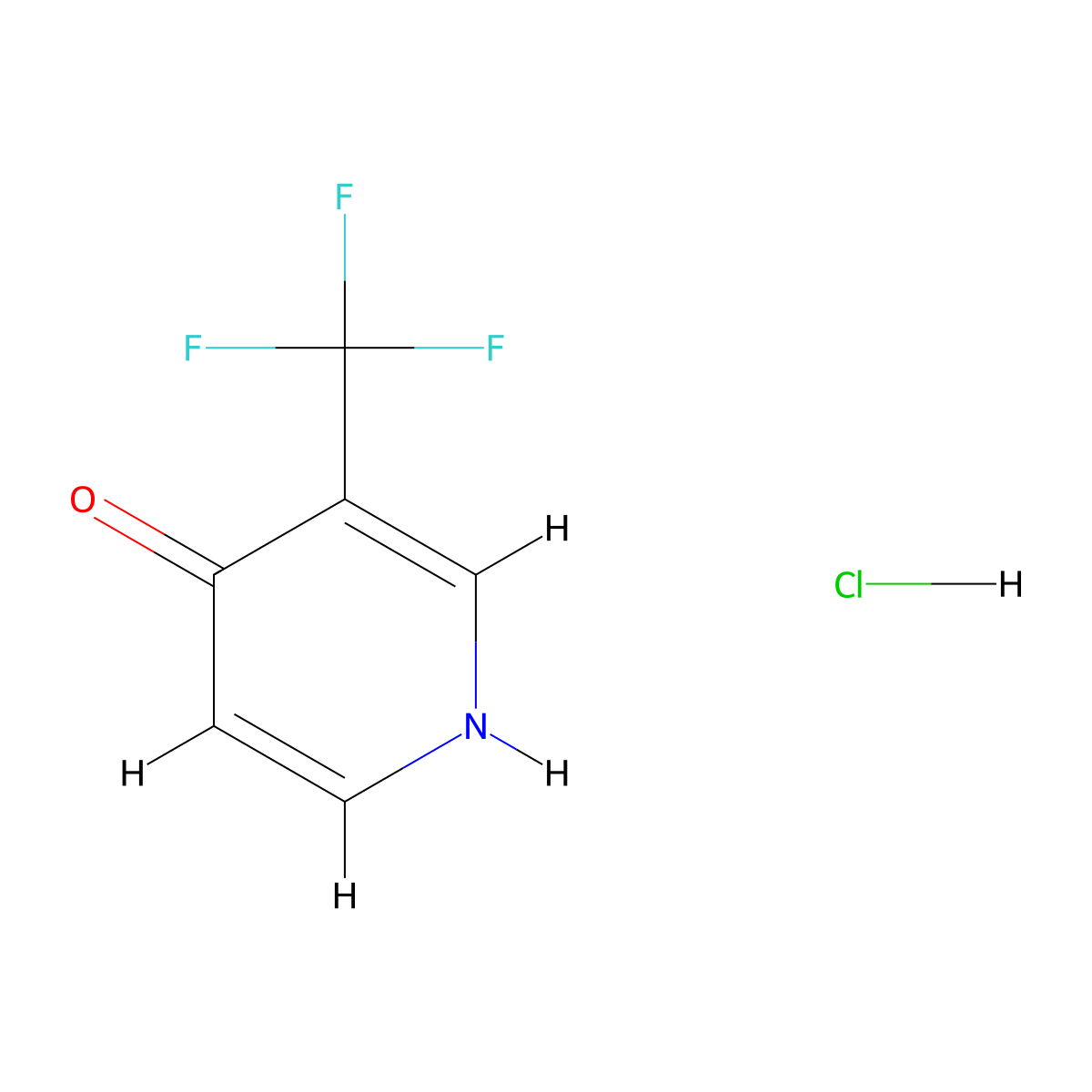 3-(Trifluoromethyl)pyridin-4(1H)-one hydrochloride molecular structure, CAS 2803477-04-3