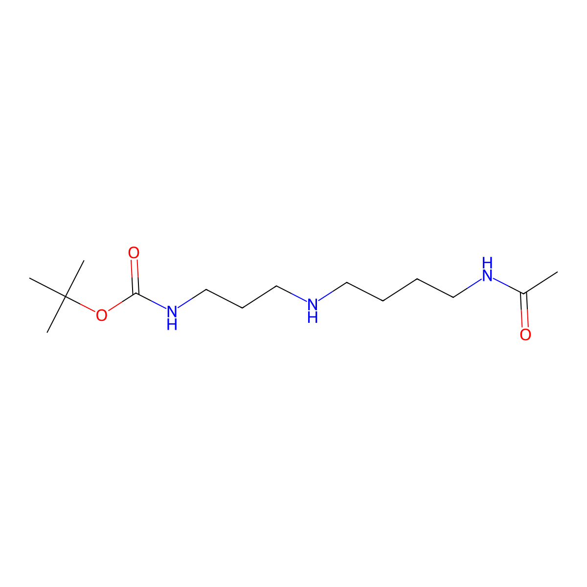 N1-Boc-N8-acetylspermidine molecular structure, CAS 2803477-08-7