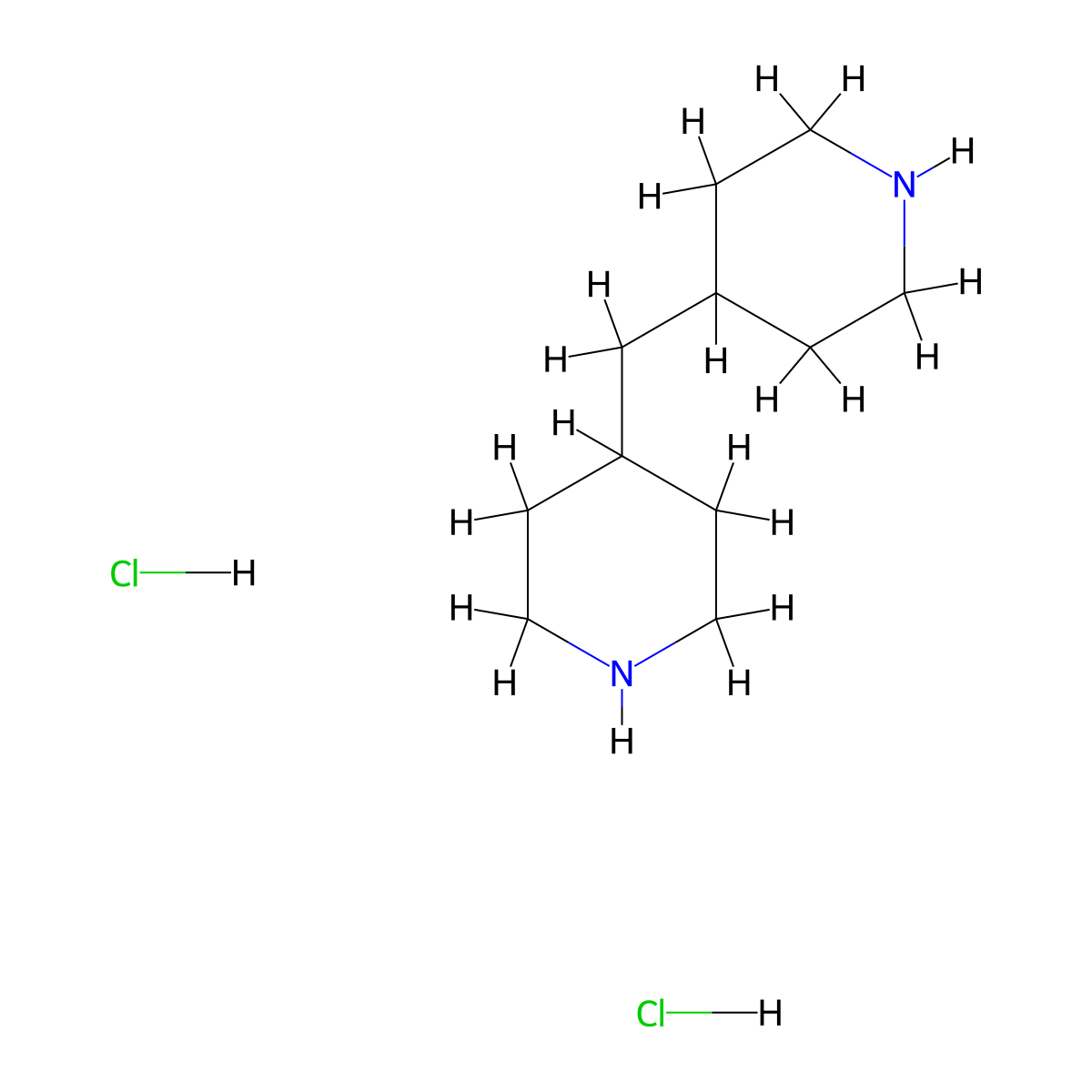 DI(Piperidin-4-YL)methane dihydrochloride molecular structure, CAS 2803477-12-3