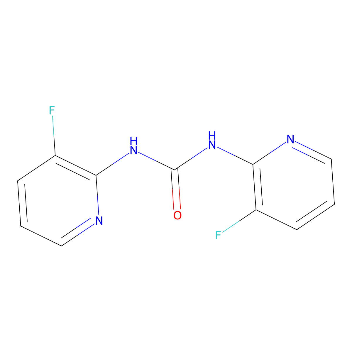 1,3-Bis(3-fluoropyridin-2-yl)urea molecular structure, CAS 2803477-22-5