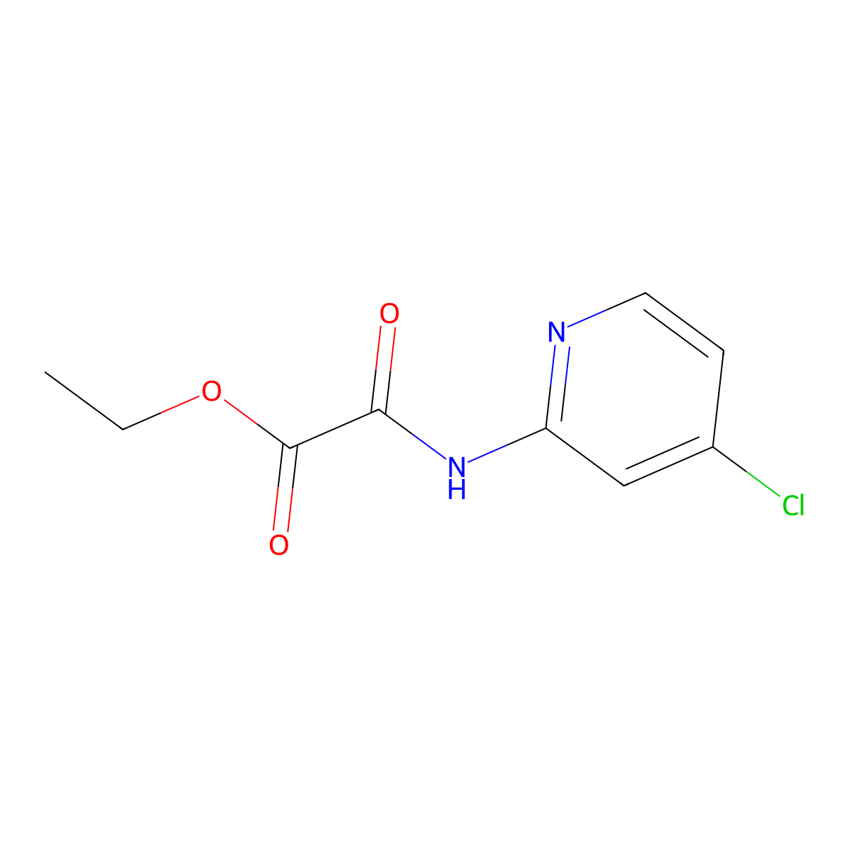 Ethyl 2-((4-chloropyridin-2-YL)amino)-2-oxoacetate molecular structure, CAS 2803477-33-8