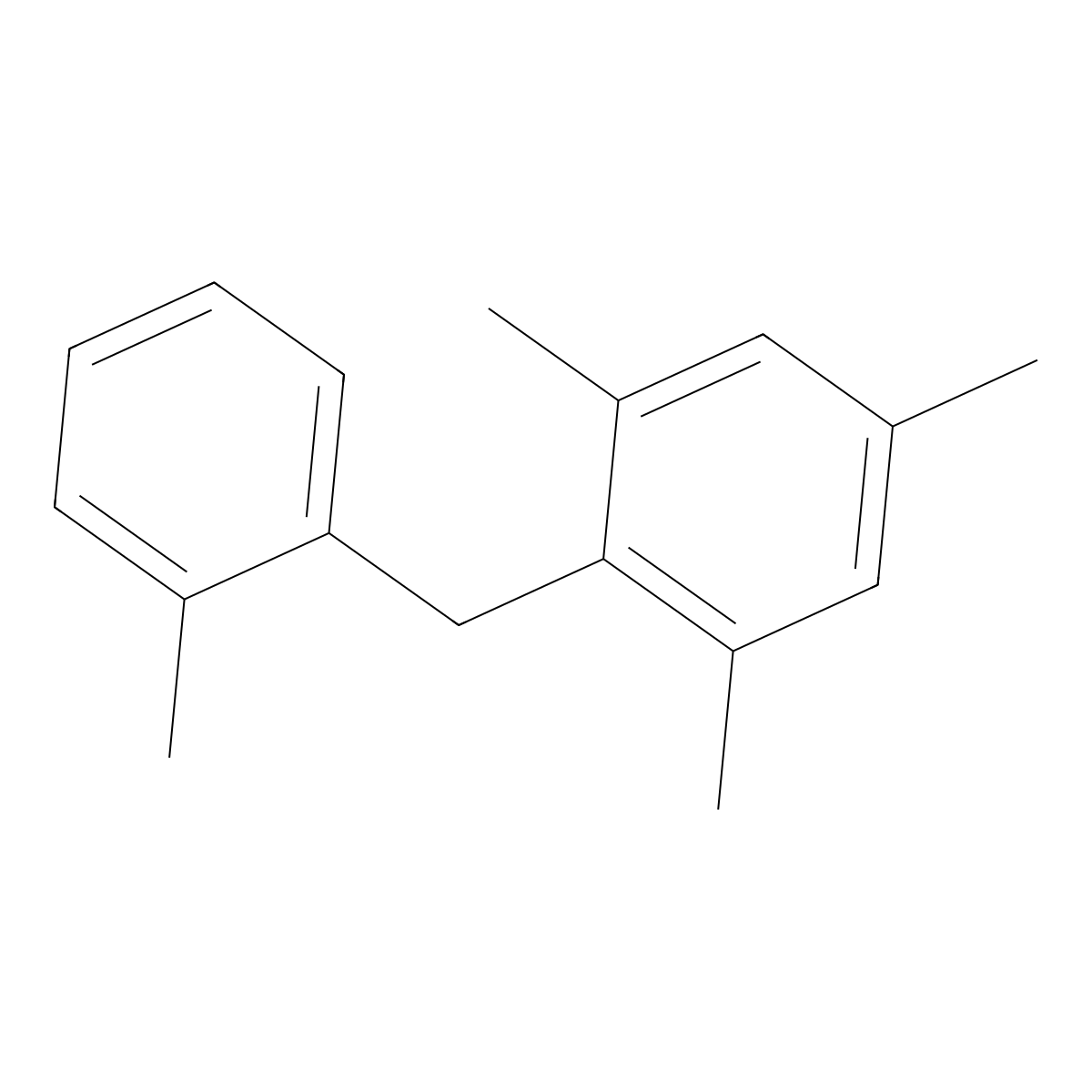 1,3,5-Trimethyl-2-(2-methylbenZyl)benZene molecular structure, CAS 28035-17-8