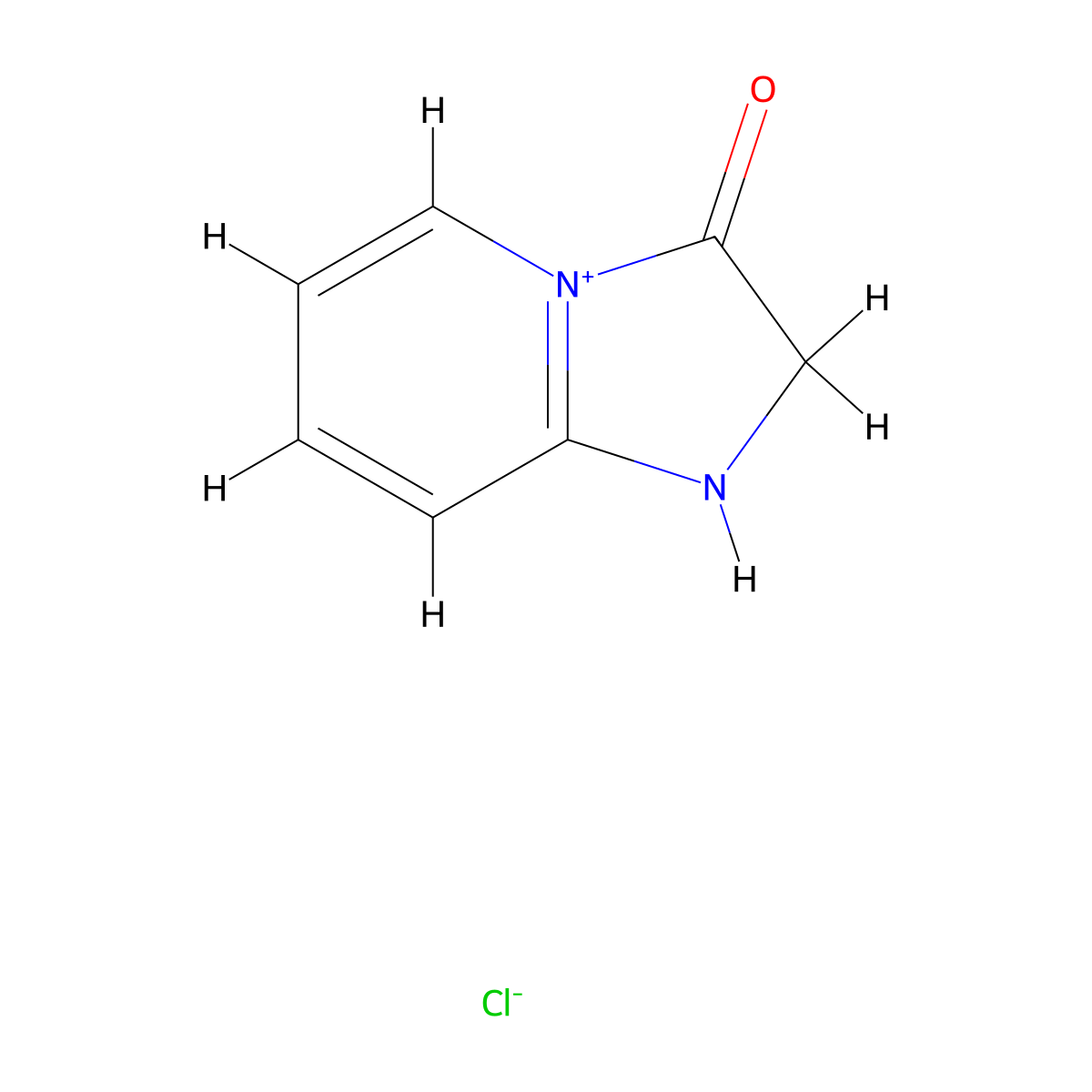3-oxo-1H,2H,3H-4lambda5-imidazo[1,2-a]pyridin-4-ylium chloride molecular structure, CAS 28036-37-5