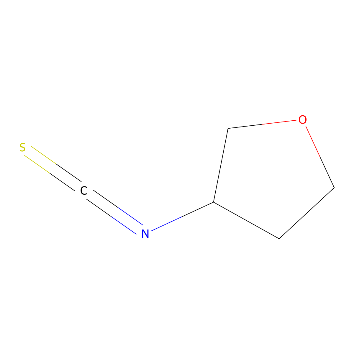 (3R)-3-isothiocyanatooxolane molecular structure, CAS 2803755-51-1