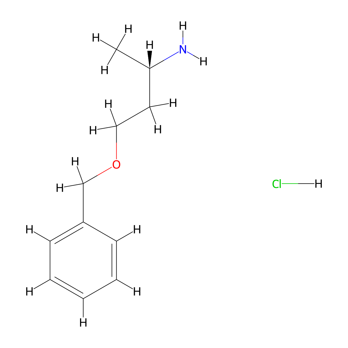 (2S)-4-(benzyloxy)butan-2-aminehydrochloride molecular structure, CAS 2803755-85-1