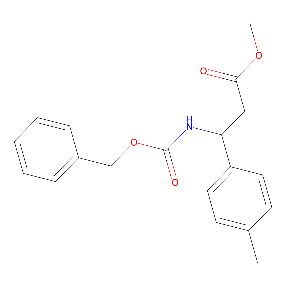 methyl (3S)-3-{[(benzyloxy)carbonyl]amino}-3-(4-methylphenyl)propanoate molecular structure, CAS 2803757-84-6