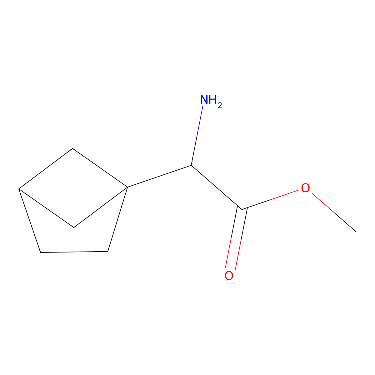 Methyl 2-amino-2-{bicyclo[2.1.1]hexan-1-yl}acetate molecular structure, CAS 2803819-77-2
