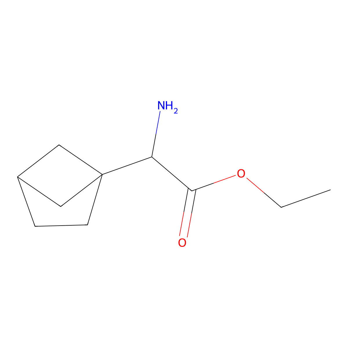 Ethyl 2-amino-2-{bicyclo[2.1.1]hexan-1-yl}acetate molecular structure, CAS 2803826-74-4