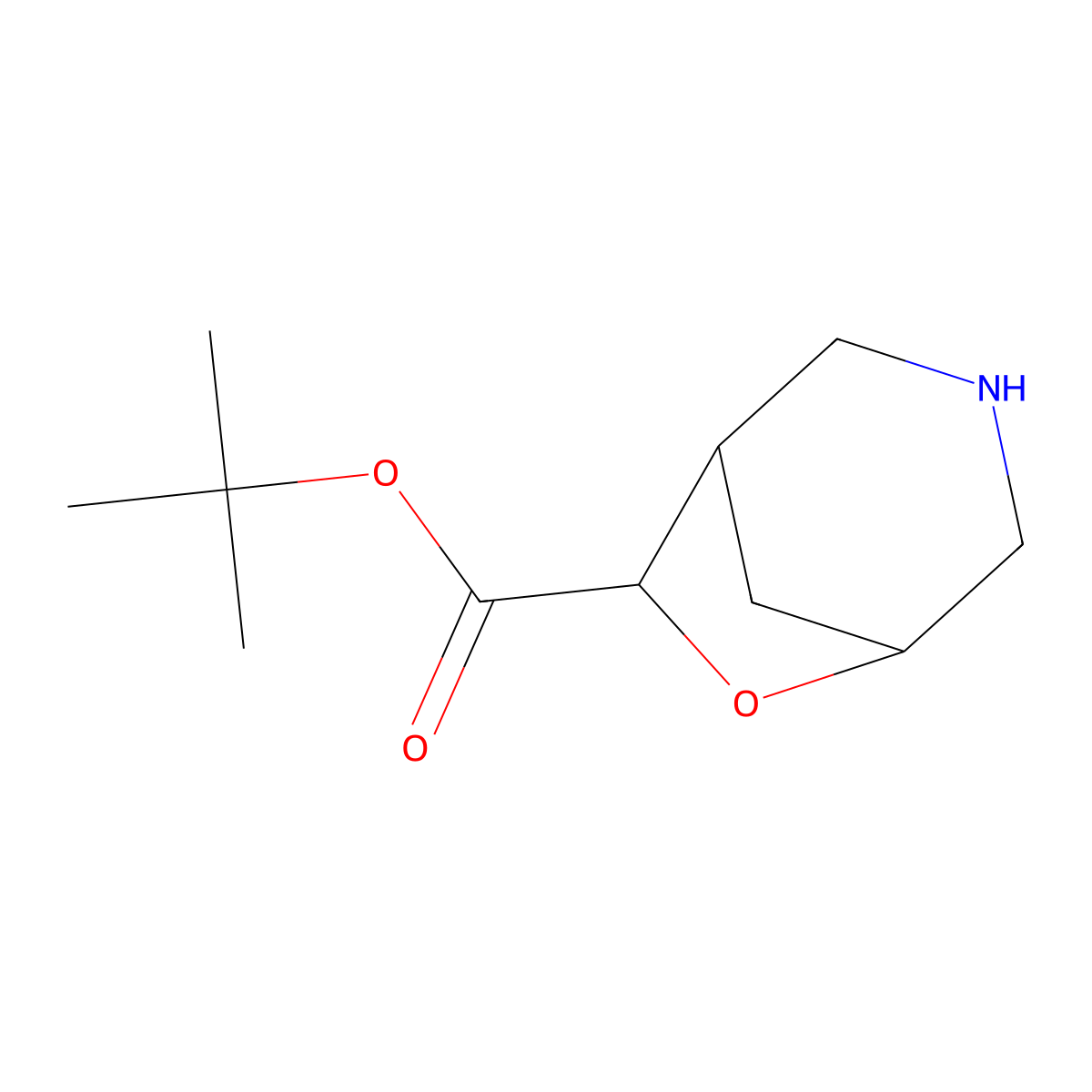Tert-butyl 6-oxa-3-azabicyclo[3.2.1]octane-7-carboxylate molecular structure, CAS 2803826-75-5