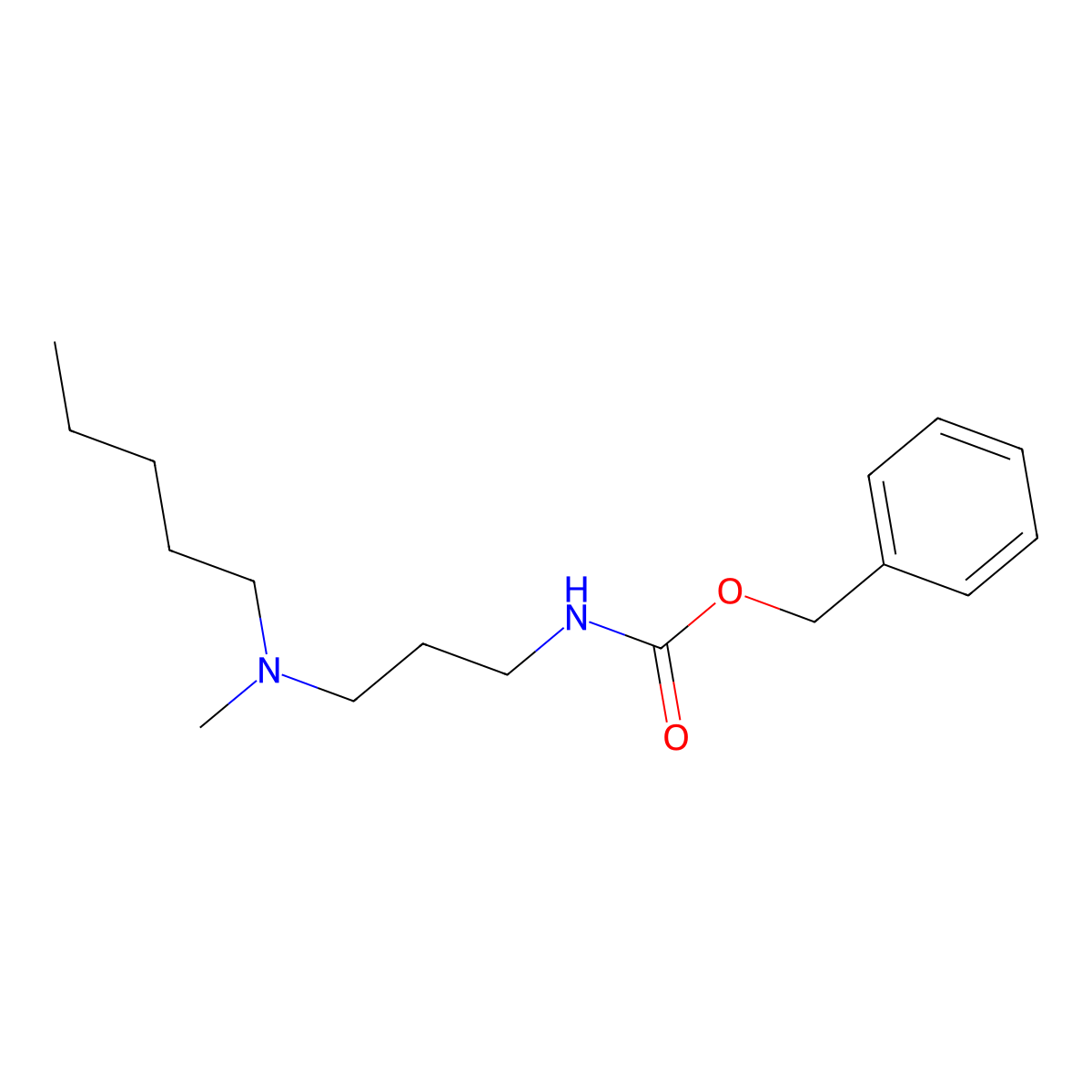 benzyl N-{3-[methyl(pentyl)amino]propyl}carbamate molecular structure, CAS 2803827-17-8