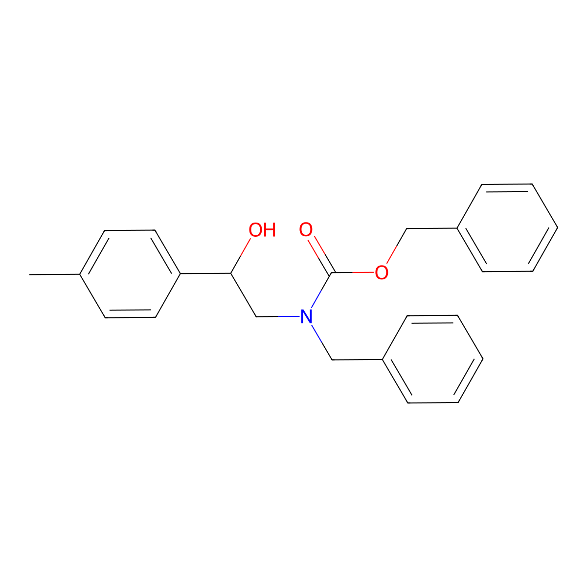 benzyl N-benzyl-N-[2-hydroxy-2-(4-methylphenyl)ethyl]carbamate molecular structure, CAS 2803827-69-0