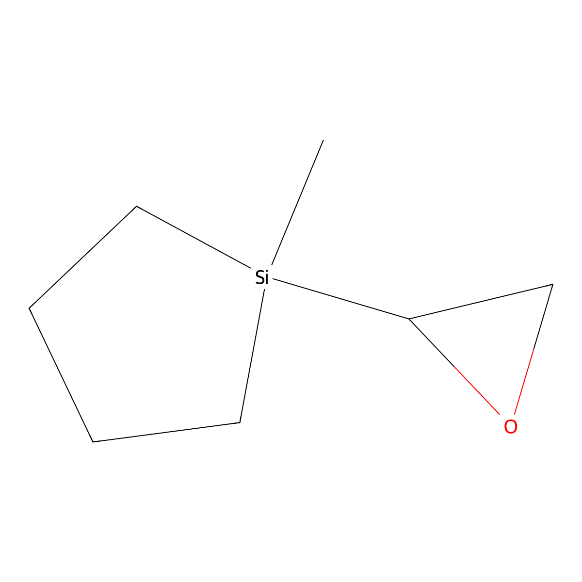 1-Methyl-1-(oxiran-2-yl)silolane molecular structure, CAS 2803828-49-9