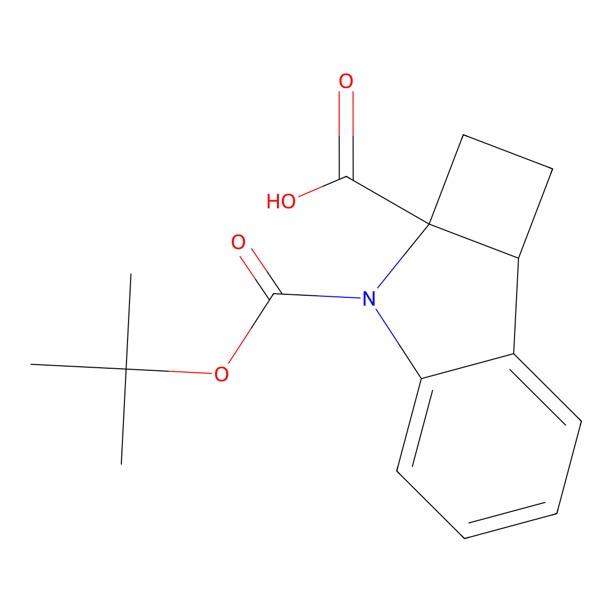 3-[(tert-butoxy)carbonyl]-1H,2H,2aH,3H,7bH-cyclobuta[b]indole-2a-carboxylic acid molecular structure, CAS 2803828-92-2