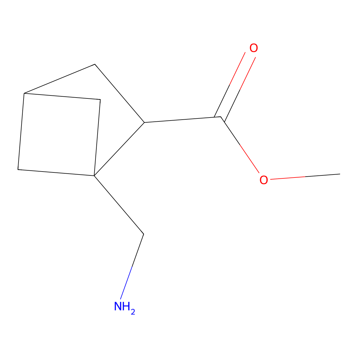 Methyl 1-(aminomethyl)bicyclo[2.1.1]hexane-2-carboxylate molecular structure, CAS 2803828-95-5