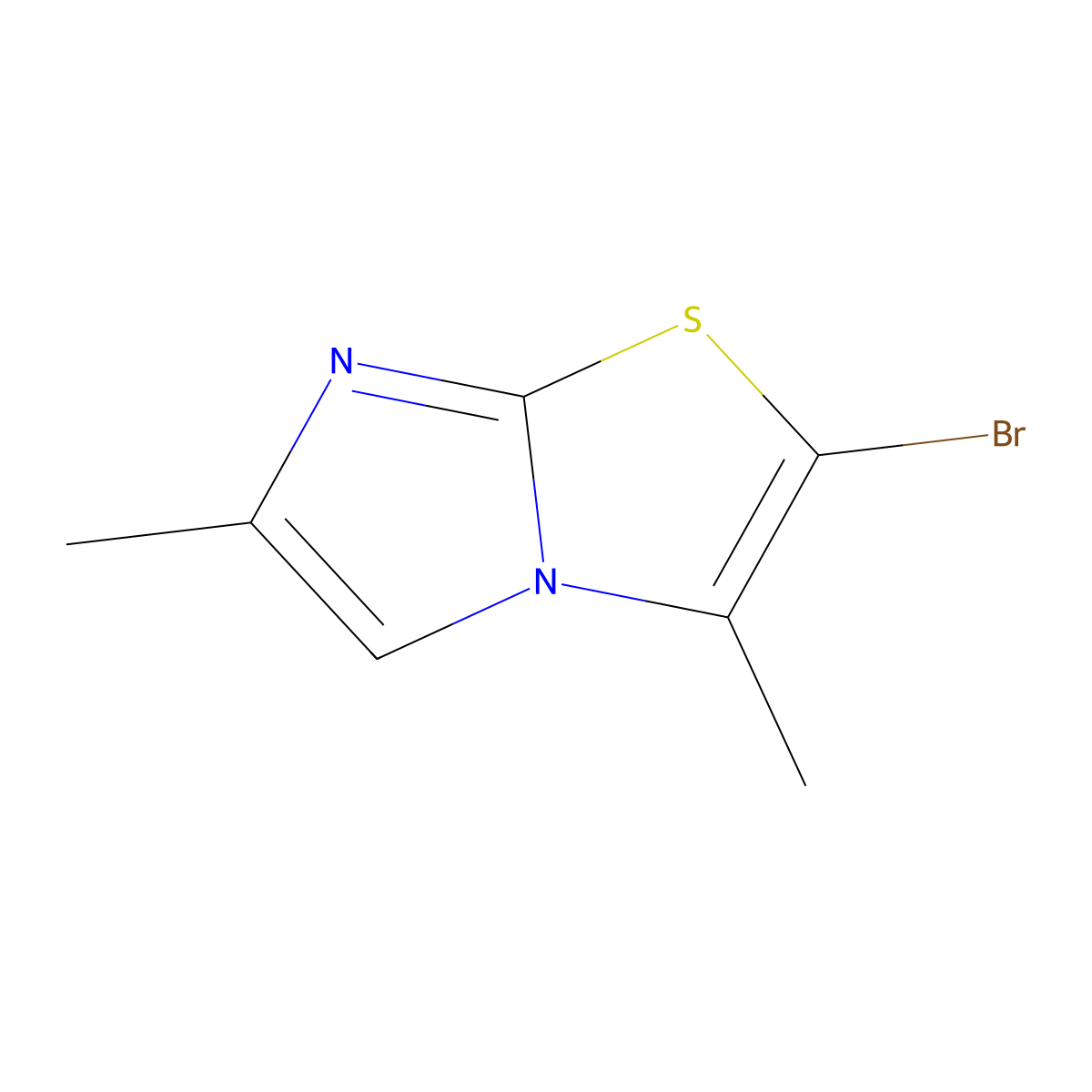 2-Bromo-3,6-dimethylimidazo[2,1-b]thiazole molecular structure, CAS 2803829-28-7