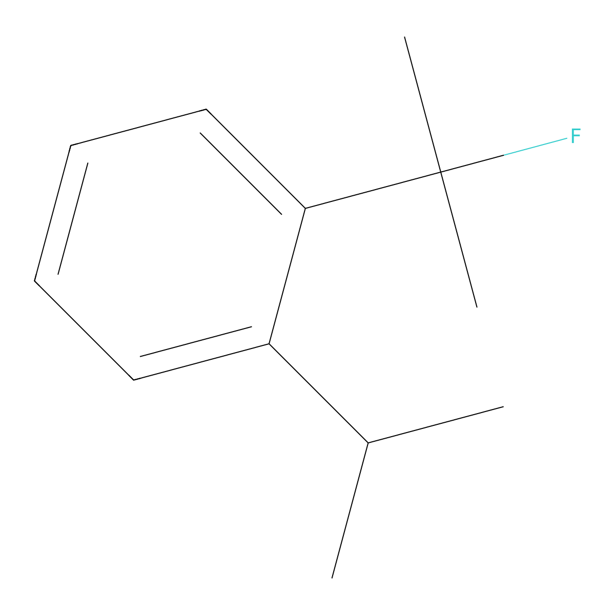 1-(2-Fluoropropan-2-yl)-2-(propan-2-yl)benzene molecular structure, CAS 2803829-71-0