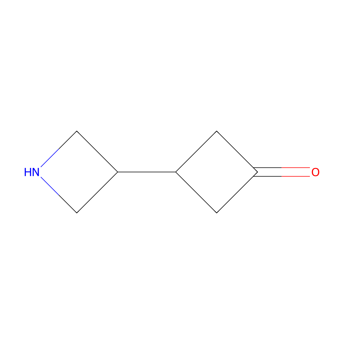 3-(Azetidin-3-yl)cyclobutan-1-one molecular structure, CAS 2803829-73-2