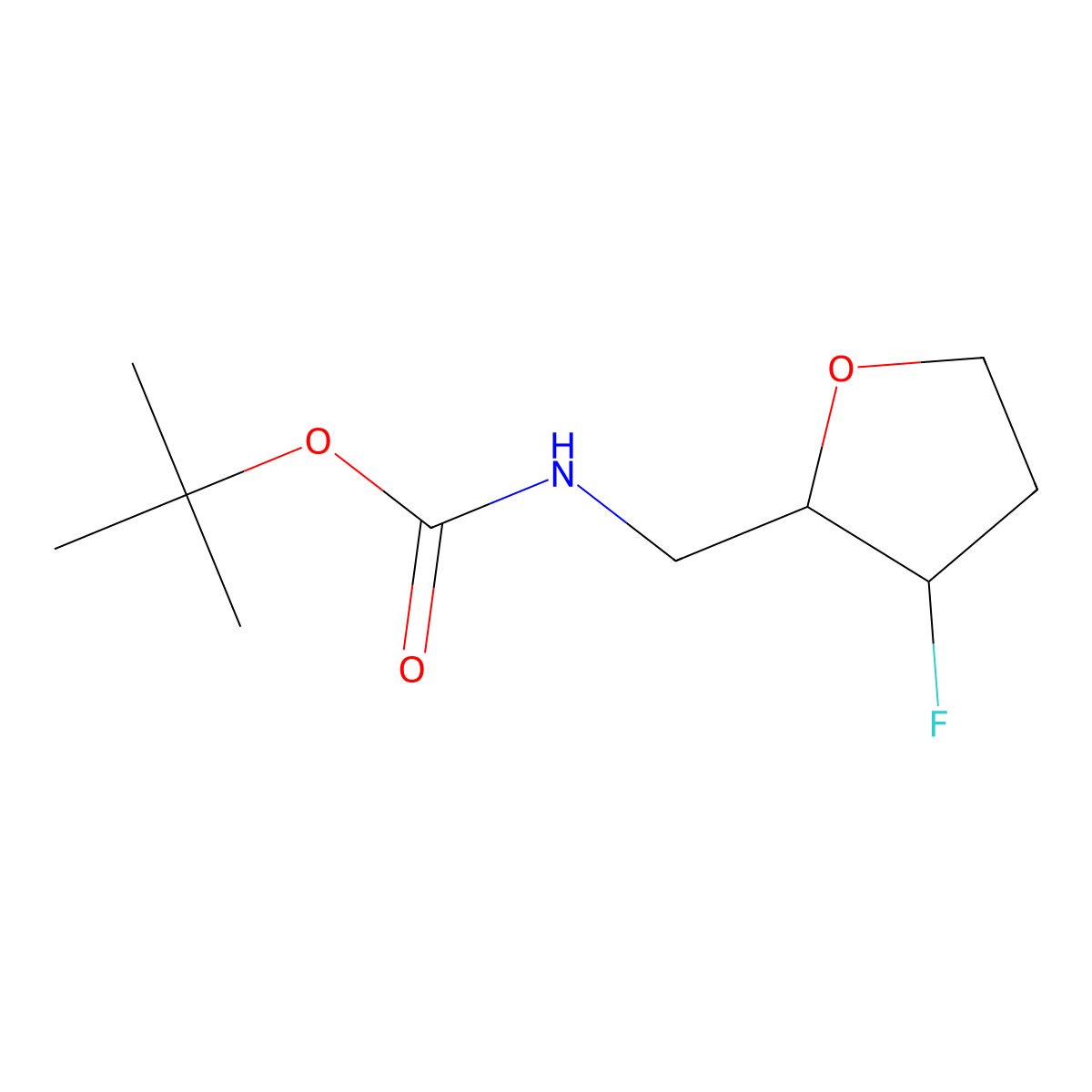 tert-butyl N-[(3-fluorooxolan-2-yl)methyl]carbamate molecular structure, CAS 2803829-82-3