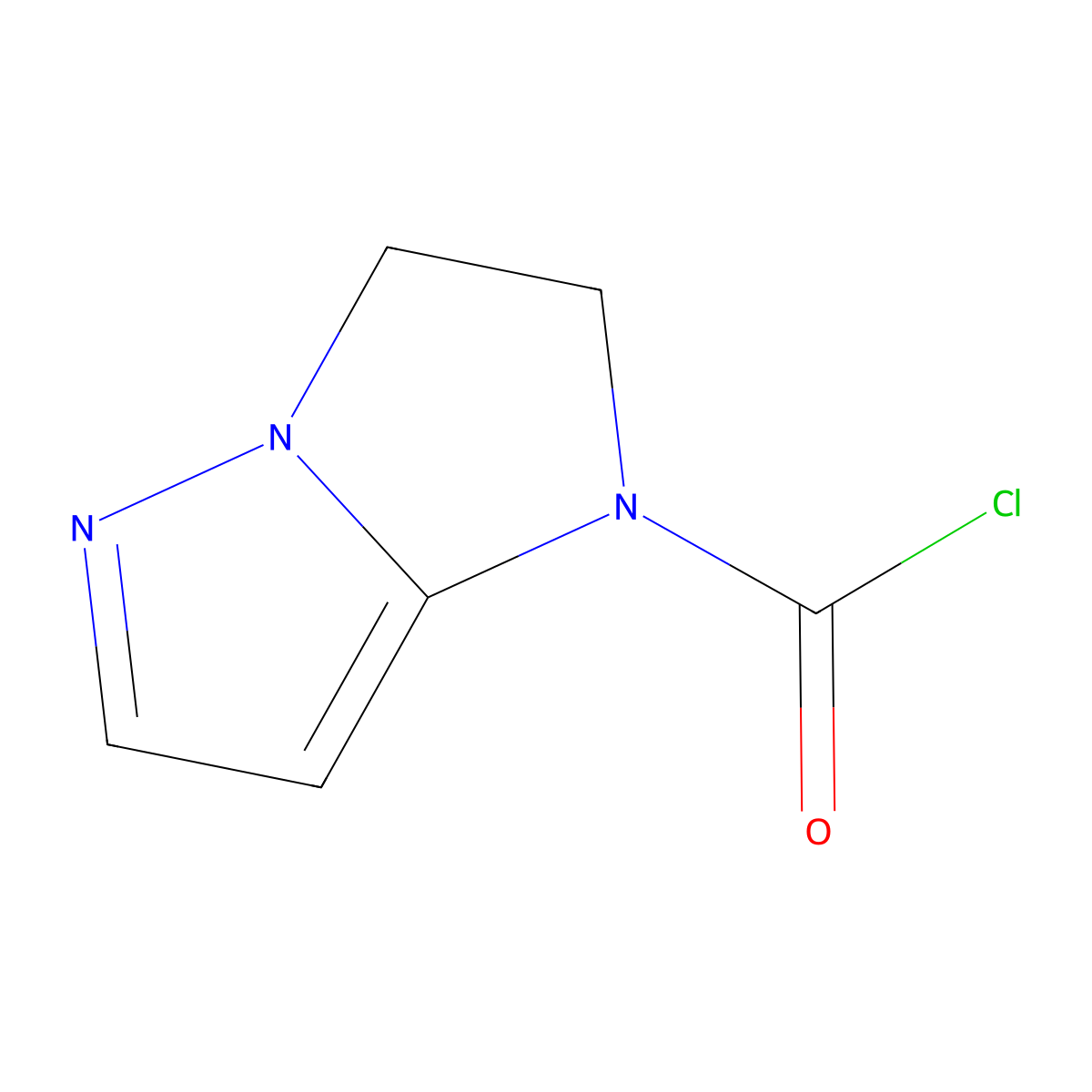 2,3-Dihydro-1H-imidazo[1,2-B]pyrazole-1-carbonyl chloride molecular structure, CAS 2803829-85-6