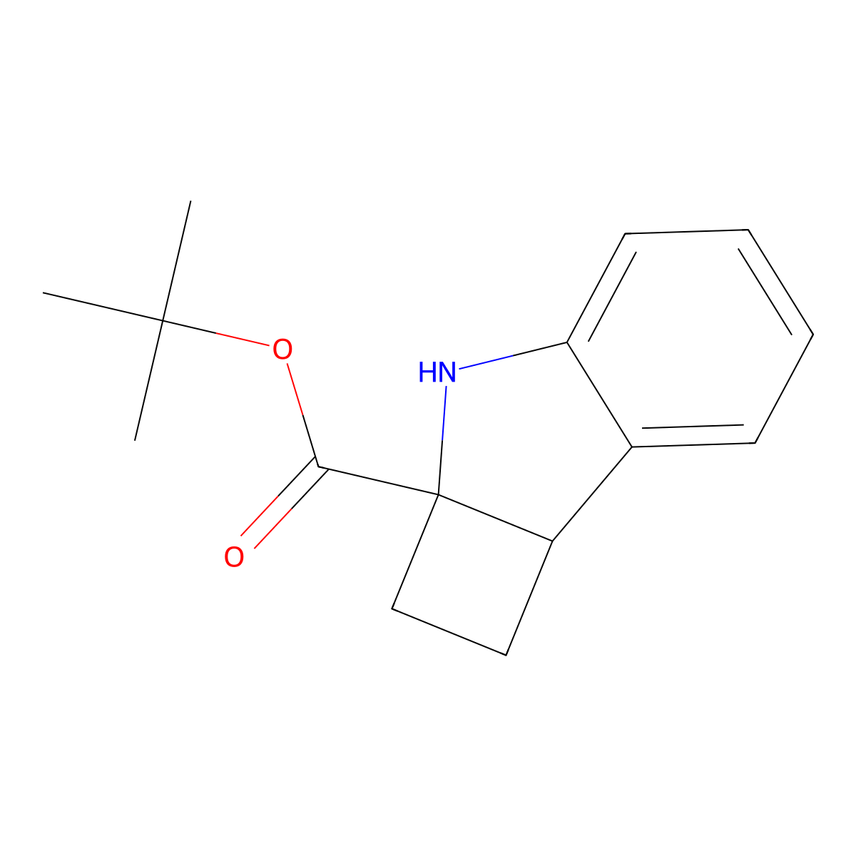 tert-butyl 1H,2H,2aH,3H,7bH-cyclobuta[b]indole-2a-carboxylate molecular structure, CAS 2803829-92-5
