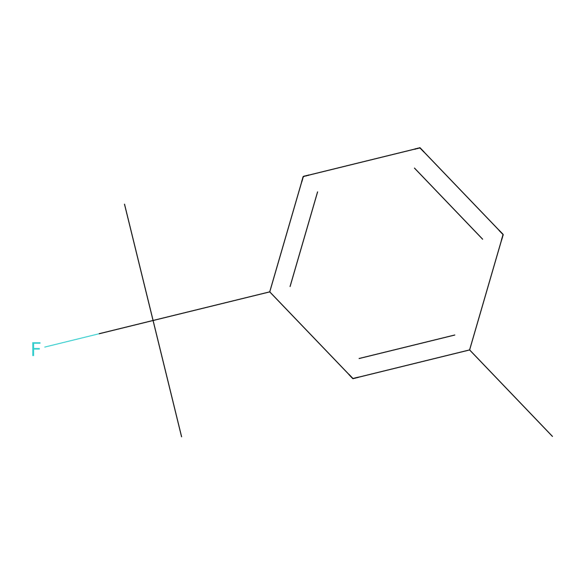 1-(2-Fluoropropan-2-yl)-3-methylbenzene molecular structure, CAS 2803833-77-2