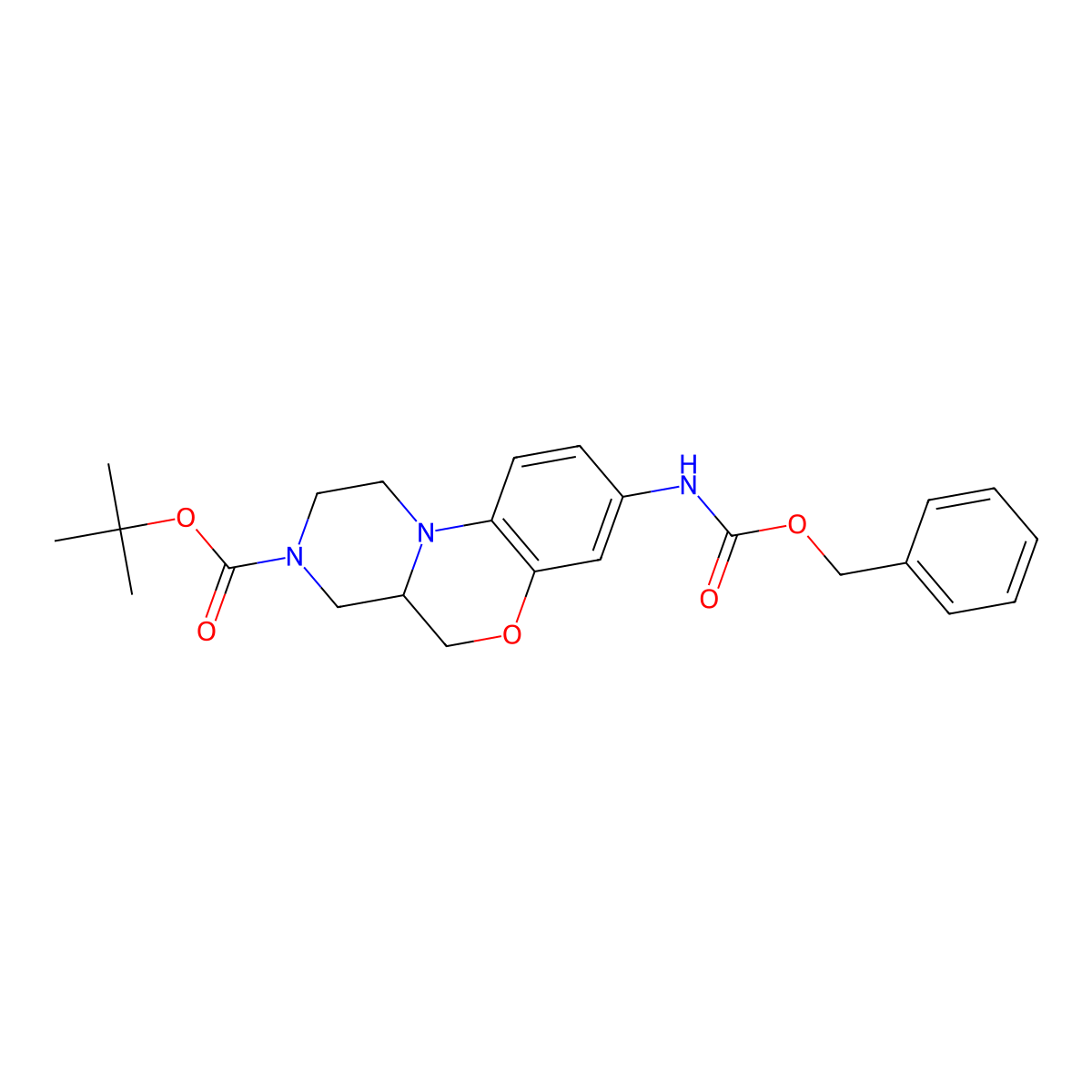 Tert-butyl 5-{[(benzyloxy)carbonyl]amino}-8-oxa-1,12-diazatricyclo[8.4.0.0,2,7]tetradeca-2,4,6-triene-12-carboxylate molecular structure, CAS 2803833-80-7