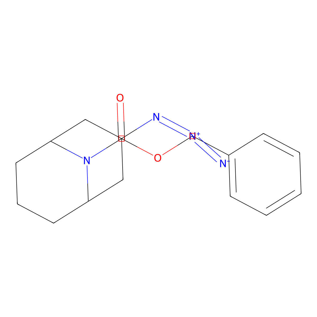 Benzyl 3-azido-9-azabicyclo[3.3.1]nonane-9-carboxylate molecular structure, CAS 2803834-06-0